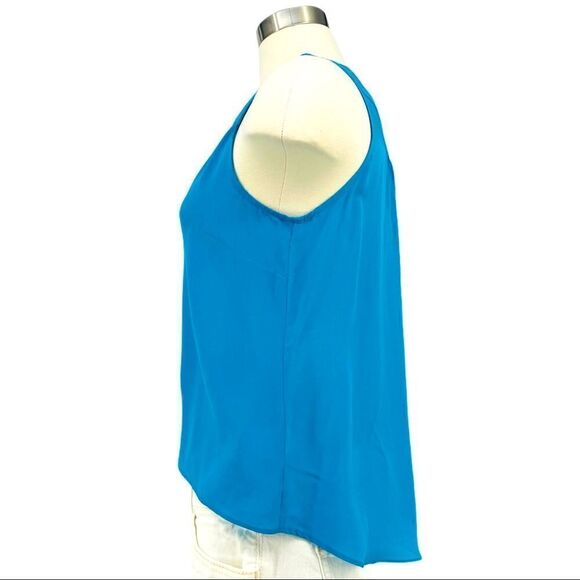 bebe Sleeveless Button Down Blouse - Capri Breeze - Picture 7 of 12